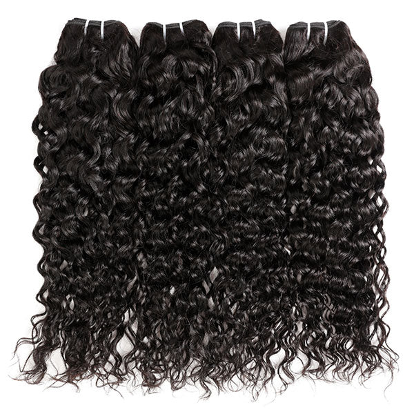 Indian Hair Natural Wave 3 Bundles Real Hair Extension water wave  bundle
