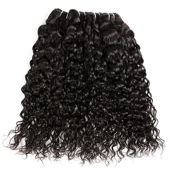 Malaysian Water Wave 3 Bundles Natural Wave Real Hair Extensions