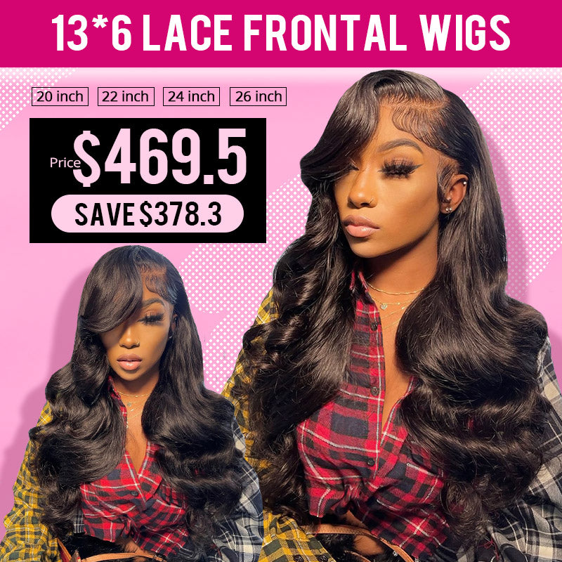 13*6 Lace Frontal Wigs 4Pcs Lowest Price
