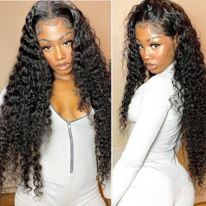 Deep Wave Wig 13x4 HD Lace Front Wig 40 Inch Long Lace Wig Glueless Human Hair Wigs