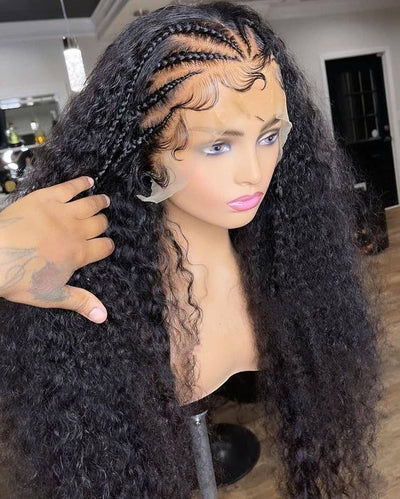 Full Lace Human Hair Wigs Deep Wave Wig HD Full Lace Front Wigs