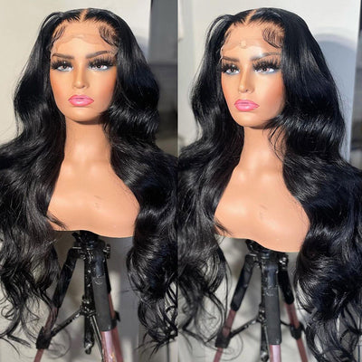 Glueless Body Wave Wig 200% Density 5x5 HD Lace Closure Wig Human Hair Wigs 30 Inch Pre-plucked Body Wave Wig