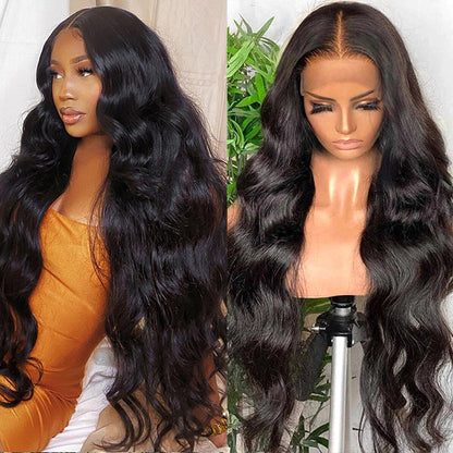 Body Wave Wigs 4x4 Lace Closure Wigs Pre Plucked Affordable Glueless Human Hair Wigs