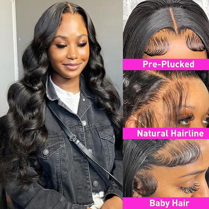 Undetectable Lace Wig 5x5 HD Lace Wigs High Quality Body Wave Glueless Wig 180% Density