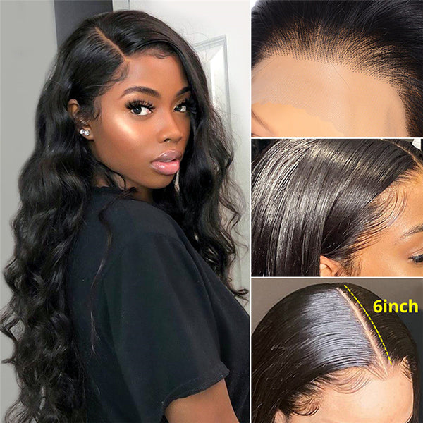 13*6 body wave lace frontal wig human hair wigs