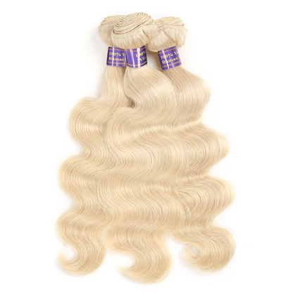 613 Blonde Body Wave Human Hair Weave 3 Bundles Hair Extension