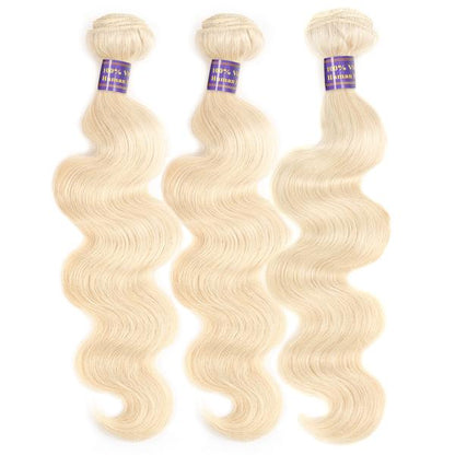 613 Blonde Body Wave Human Hair Weave 3 Bundles Hair Extension