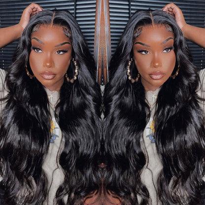 Body Wave HD 13x4 Lace Front Wigs Transparent Lace Frontal Wigs Human Hair Pre- Cut Lace Wigs