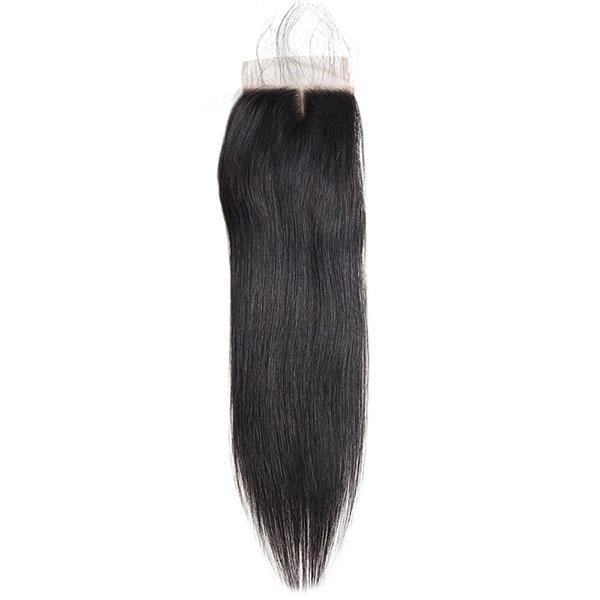 brazilian hair straight hair 4x4 lace closure virgin human hair