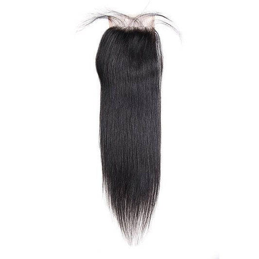 brazilian hair straight hair 4x4 lace closure virgin human hair