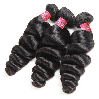 High Quality Wholesale Virgin Loose Wave Hair 4 Bundles Natural Color No Shedding No Tangle