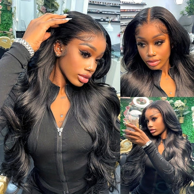 (Black Friday Deal)Hairinbeauty 38 40 Inch 13x4 Lace Front Wig on Sale Pre Cut Lace Wig Bleached Knots