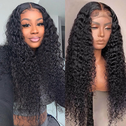 13x6 HD Lace Frontal Wig Curly Human Hair Wig HD Lace Glueless Kinky Curly Lace Front Wig