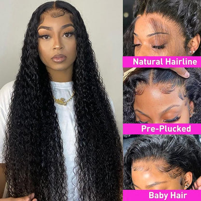 Kinky Curly Wig 5x5 HD Lace Wig Invisible Deep Curly Wig Glueless Wigs