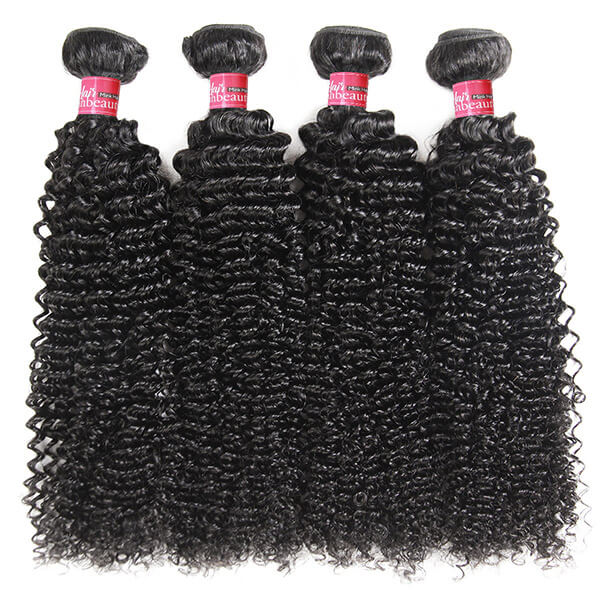 High Quality Brazilian Kinky Curls 4 Bundles Virgin Human Hair Jerry Curls