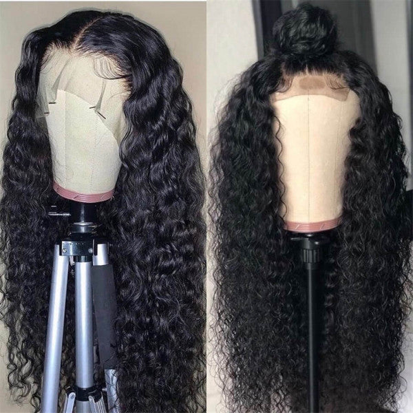 13x6 Lace Front Curly Wig 150% Density HD Human Hair Frontal Wig Glueless Deep Curly Wig