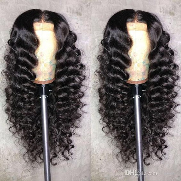 Glueless Loose Deep Wave Wig 13x4 Lace Front Wig Invisible HD Transparent Lace Frontal Wigs