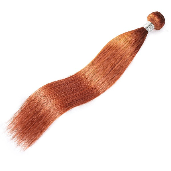 Ginger Ombre Color Silky Straight Hair 3 Bundles Human Hair Weave