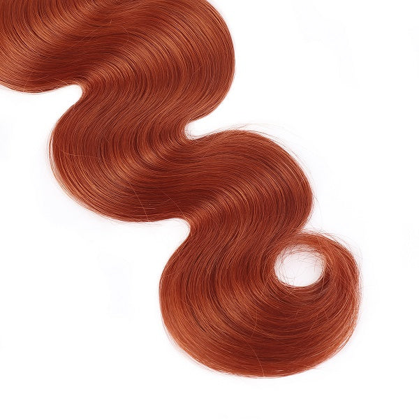 Ginger Ombre Color Body Wave 3 Bundles Human Hair Weave
