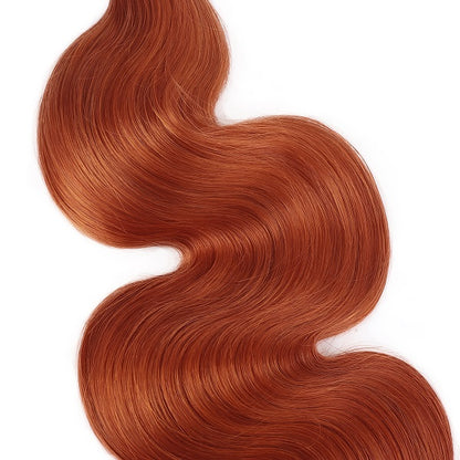 Ginger Ombre Color Body Wave 3 Bundles Human Hair Weave