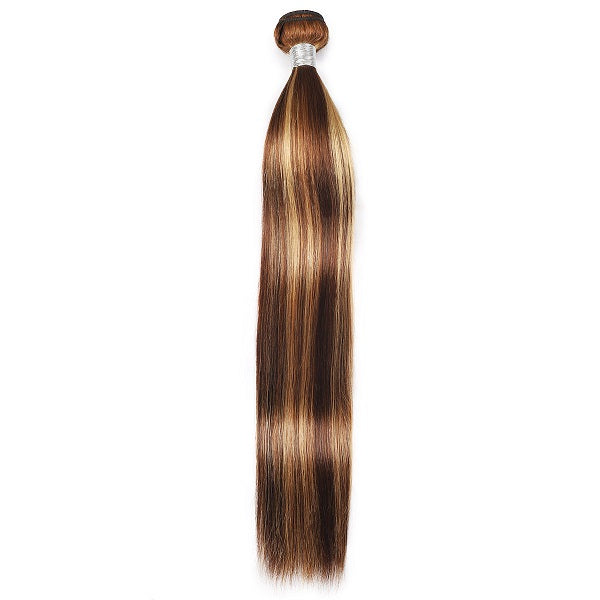 Honey Blonde Highlight Ombre Color Silky Straight Hair 3 Bundles Human Hair Weave