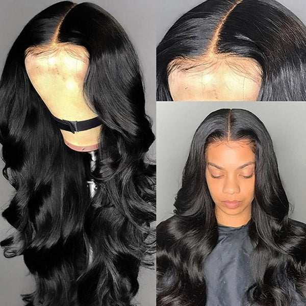 Glueless Body Wave Wig 200% Density 5x5 HD Lace Closure Wig Human Hair Wigs 30 Inch Pre-plucked Body Wave Wig