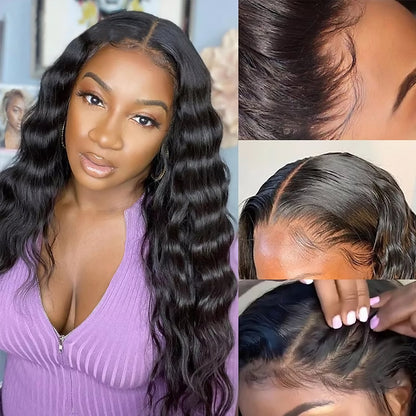 Loose Deep Wave Frontal Wig 13x4 HD Lace Front Wig Human Hair Glueless  Lace Front Wigs with Baby Hair