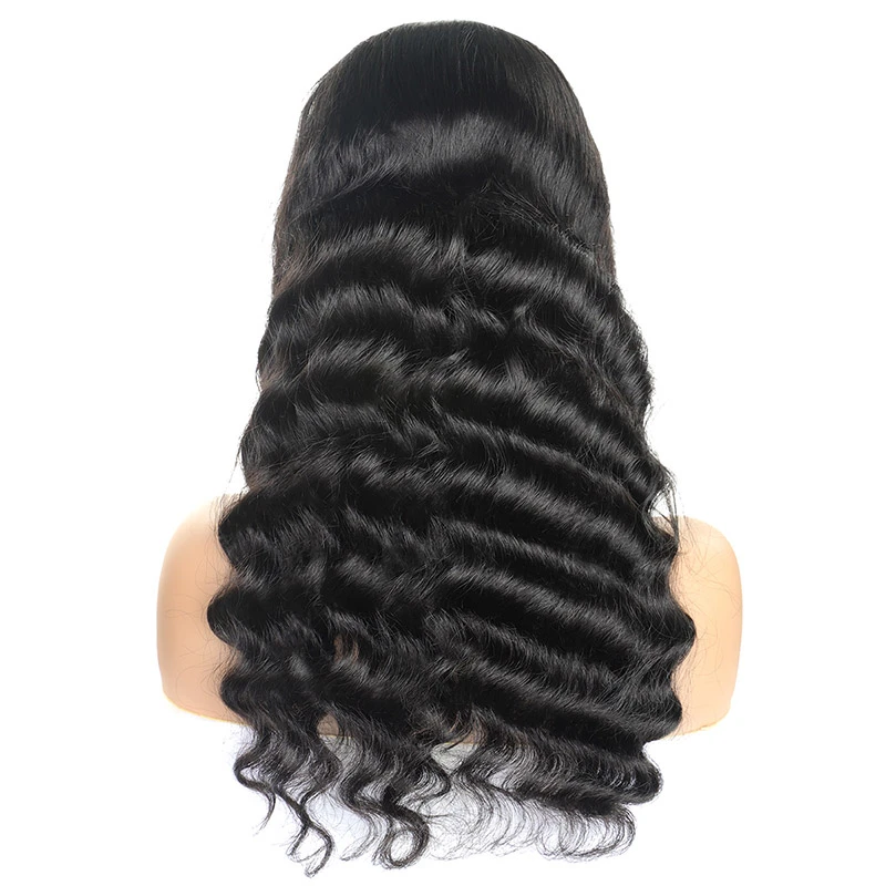 Transparent HD Middle Part T Lace Part Wigs 13x4x1 Loose Deep Wave Human Hair Wig
