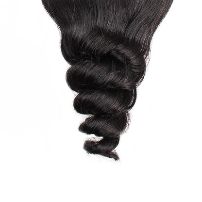 loose wave 100 human hair lace closure