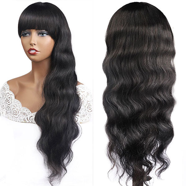 New Arrival Virgin Body Wave Glueless Virgin Human Hair Wig Machine Made Wig