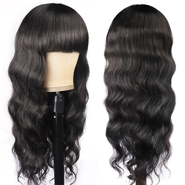 New Arrival Virgin Body Wave Glueless Virgin Human Hair Wig Machine Made Wig