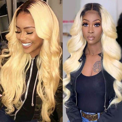 613 Honey Blonde Wig Body Wave Lace Frontal Wig 13x4 Lace Front Wig 150% Density