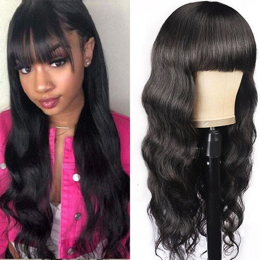 New Arrival Virgin Body Wave Glueless Virgin Human Hair Wig Machine Made Wig