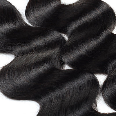 High Quality Virgin Body Wave 3 Bundles With 13*4 Lace Frontal Virgin Human Hair Exte
