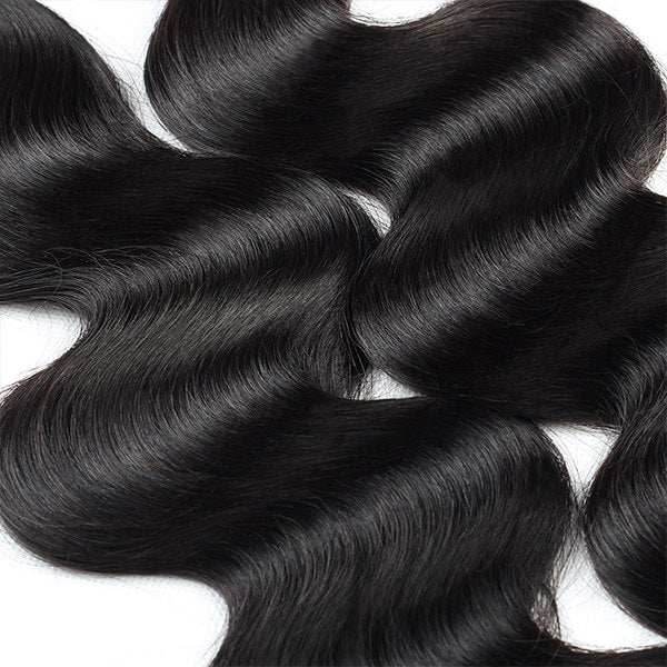 Mink Hair Virgin Brazilian Body Wave Human Hair 3 Bundles With 5*5 Lace Closure
