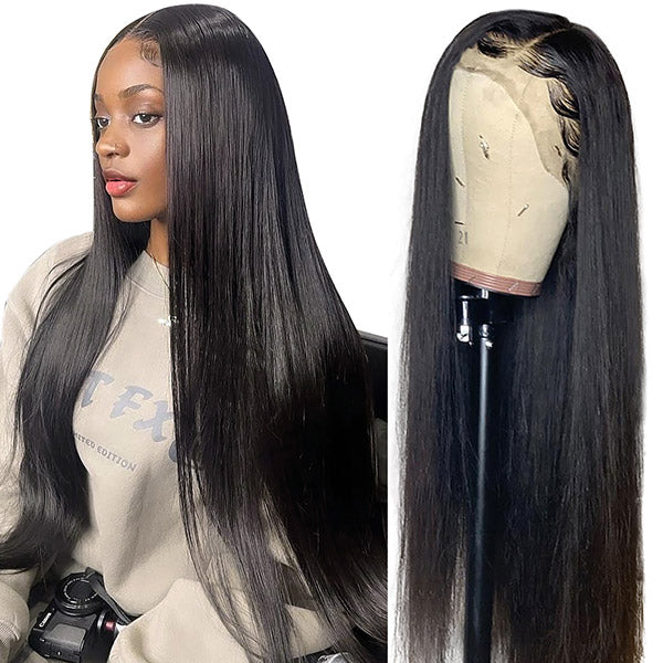 30 inch Straight Wig 13x2 HD Lace Front Wigs Side Part Straight Human Hair Wig Glueless Straight Wig