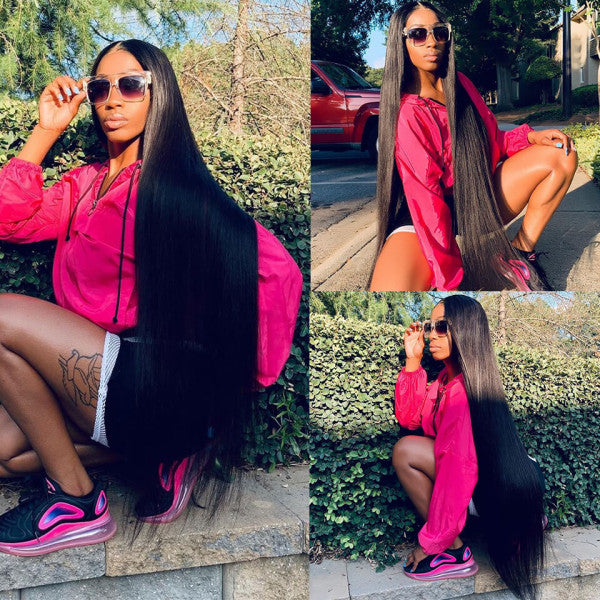 Straight Lace Front Wigs 13x4 Brazilian Remy Glueless Human Hair Wigs