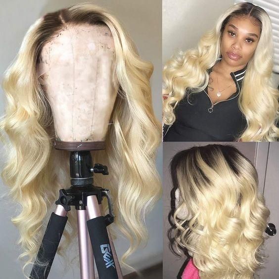 613 Honey Blonde Wig Body Wave Lace Frontal Wig 13x4 Lace Front Wig 150% Density