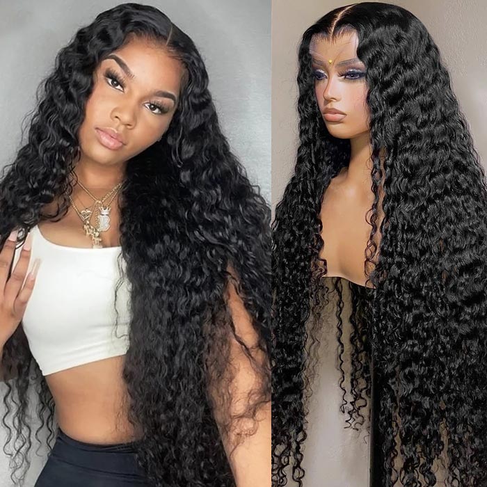 Water Wave Undetectable Lace Glueless Wig 5x5 Lace Closure Wig High Density Full End Wig
